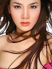 Vietnamese vixen Trang Nhung shows off an exotic pair of tits