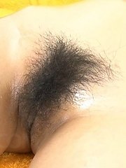 Hinano Asian with oiled body gets vibrators on vagina and boobs
