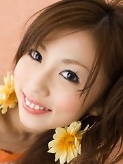 Cute Japanese girl posing in her outfit