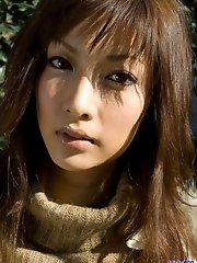 Lovely Reika looks great in lingerie