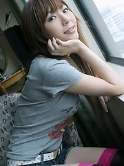 Lovely Asian model shows her body off