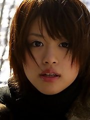 Hitomi Hayasaka naughty Asian teen shows ass