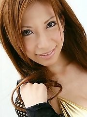 Asian model is revealing her big tits