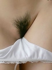 Hot Japanese model shows her pussy