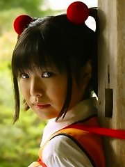 Asian slut shows her pussy toys off