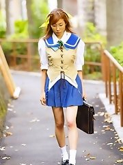 Imokawa gets her jollies in her costume