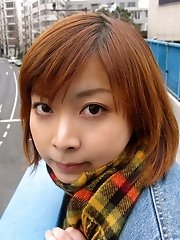 When she gets home Ky0ko strips for a bath