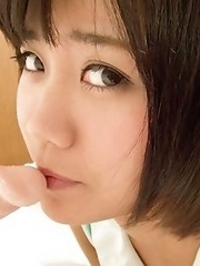 Watch what happens when Shioris challenge is to suck a rubber toy while wearing a butterfly thong.