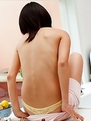 Cute and adorable Japanese av idol An shows her full naked body