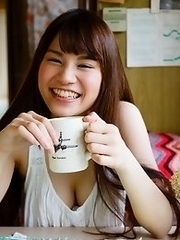 Sweet and new Japanese av idol Ai Nikaido goes outdoors to get naked