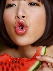 Sweet and innocent Japanese av idol Mayu Kamiya shows her amazing body wearing kimono