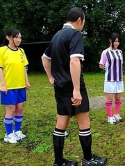 Soccer girl loves sex toys so much