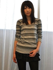 Sensual Japanese amateur model Reina sucking off and riding a dick in this POV movie