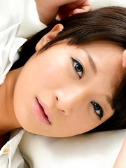 Mayu Kamiya takes shirt off and shows nasty ass in panty