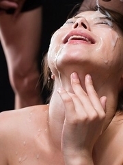 Tsubaki Katou Sticky Bukkake Facial