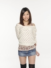 Kurara Makise looks so hot in a white sweater