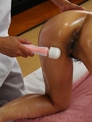 Hot Ichika Aimi with oiled behind is fucked