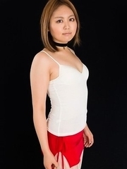 Stunning young girl Ayano Hidaka showing her feet in a white pantyhose