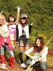 Farmer girls Raina Ogami and Rara